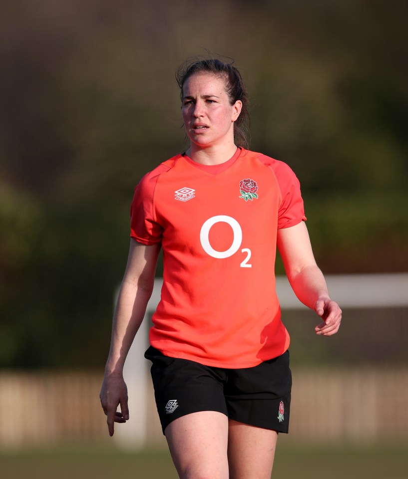 Emily Scarratt suffered a horrific compound fracture and dislocation of her left ankle