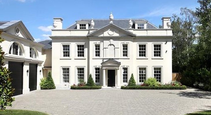 Mark and Michelle's mansion has been designed like an elegant fortress with a sweeping driveway