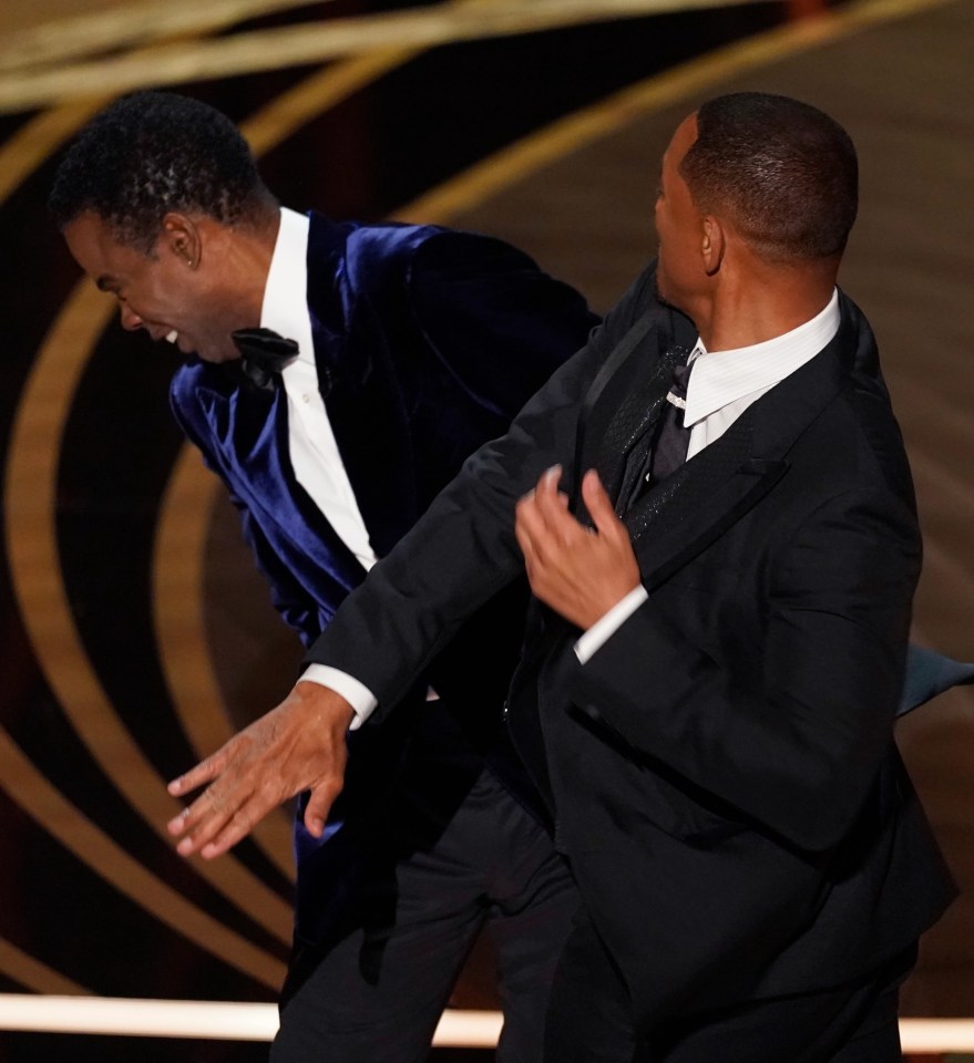 Will Smith slapped Chris Rock on stage during last night's Oscars