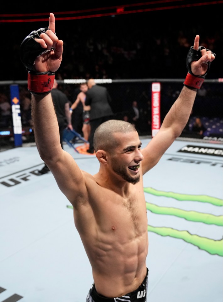 Mokaev was over the moon after bagging victory in his UFC debut