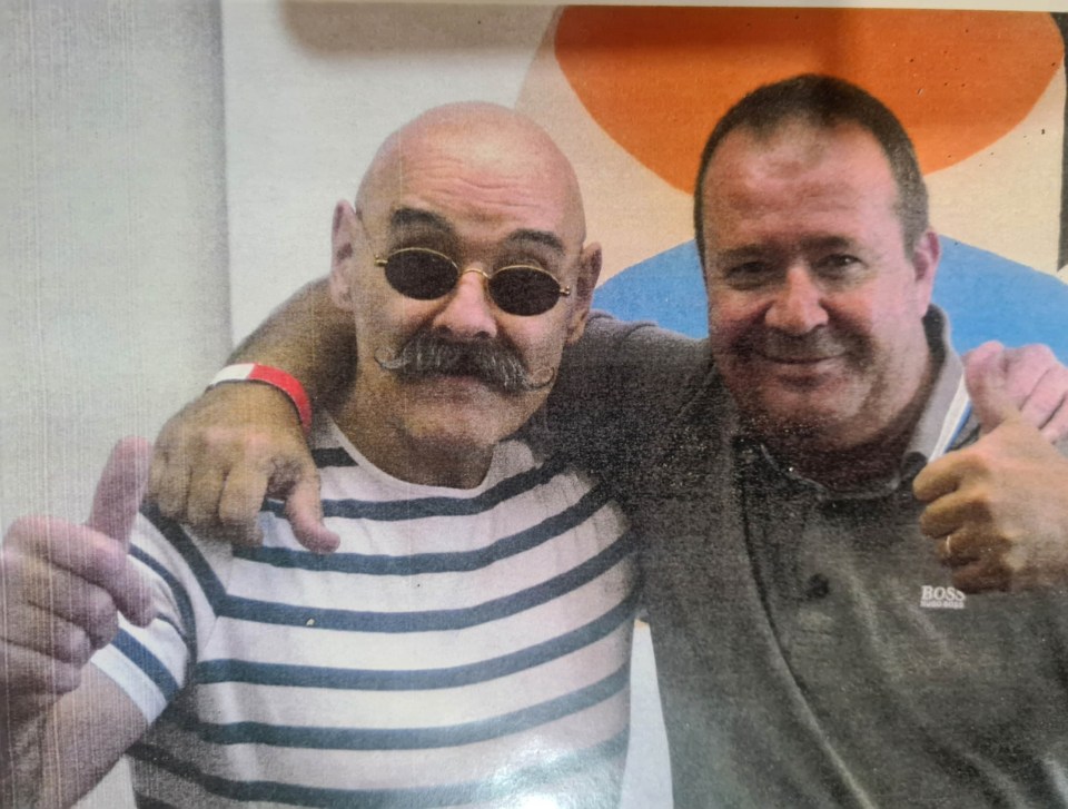 Charles Bronson with George, who claims to be long lost son