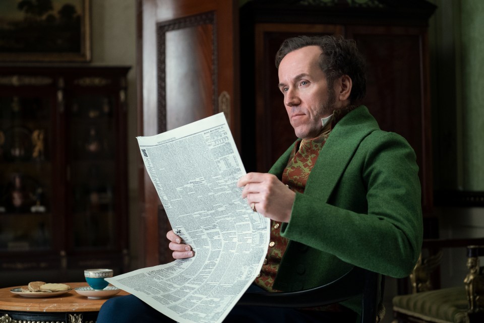 Archibald, Baron Featherington (Ben Miller) was killed over gambling debts in series one’s finale