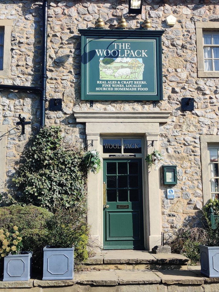 The tour began with a series of homes and The Woolpack