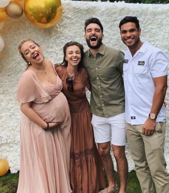 Louisa shared the sweet snap alongside Tom and his wife Kelsey