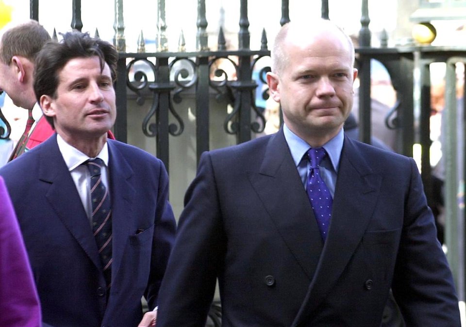 Later, Lord Coe would work as William Hague's chief of staff