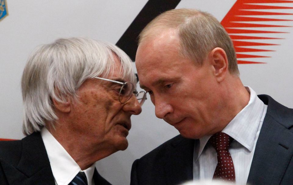 Bernie Ecclestone has defended 'honourable' Vladimir Putin