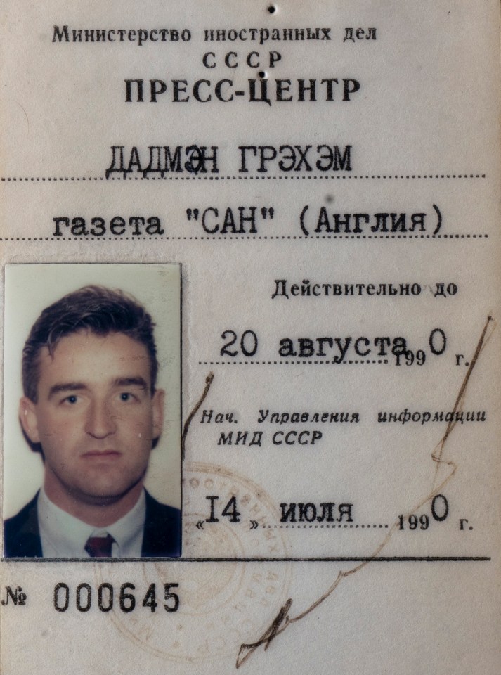 Former Sun correspondent Graham Dudman reported from Moscow at  the end of the Soviet Union