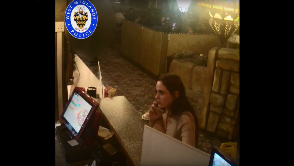 Raneem and her mother were seen at a shisha bar before the attack