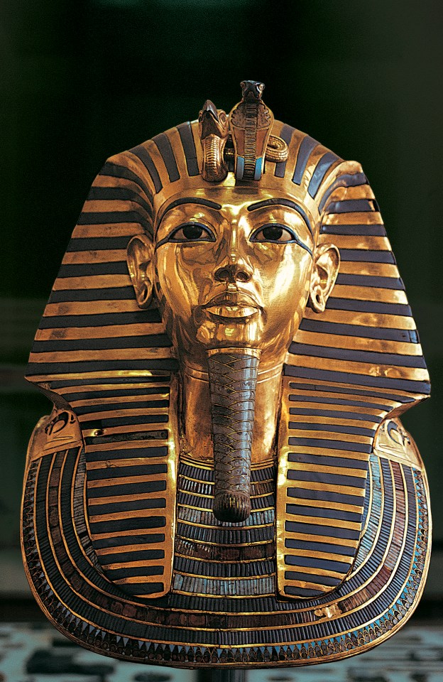 Tutankhamun's famous solid-gold death mask