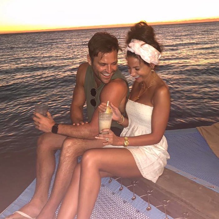 Mark and Michelle look loved up on holiday