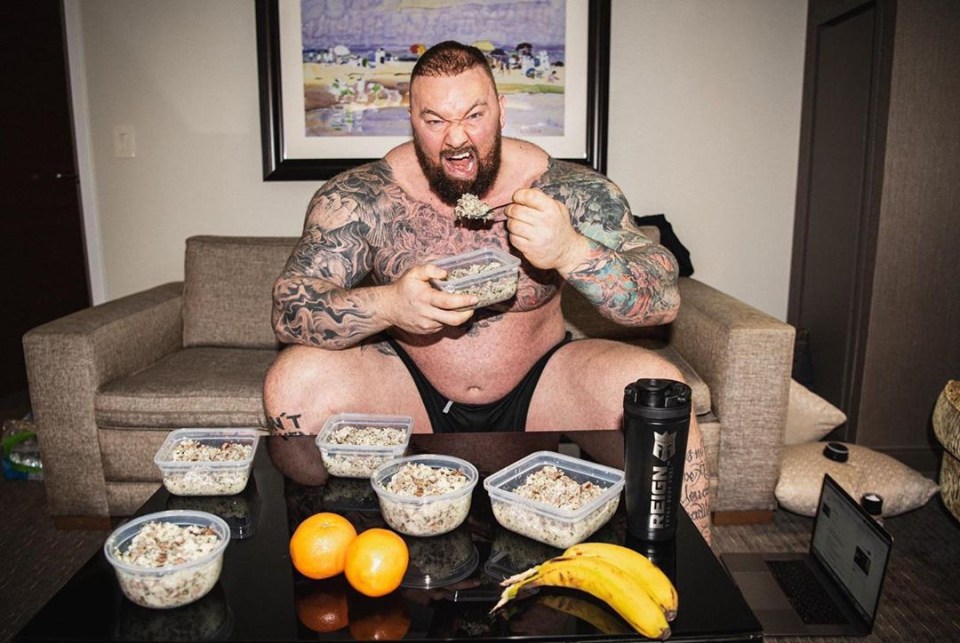 The former strongman completely changed his diet