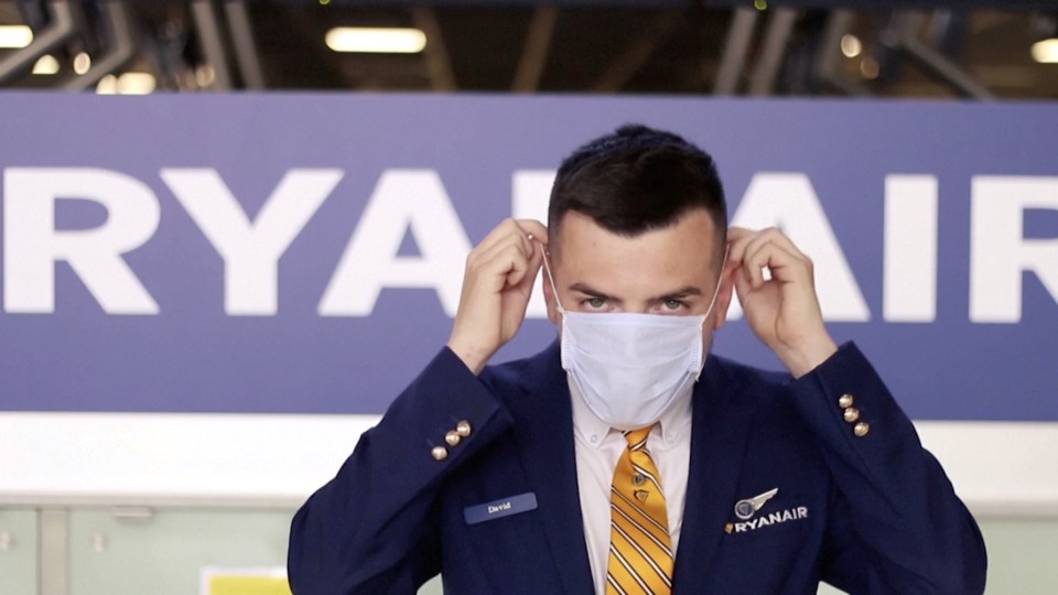 Face masks are still required on most UK airlines