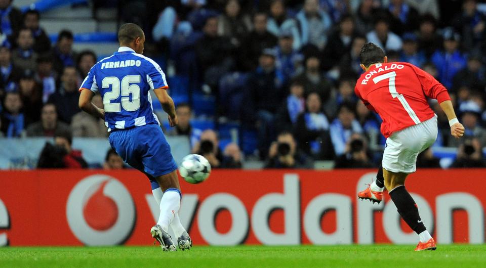 Ronaldo's 40-yard stunner for United against Porto