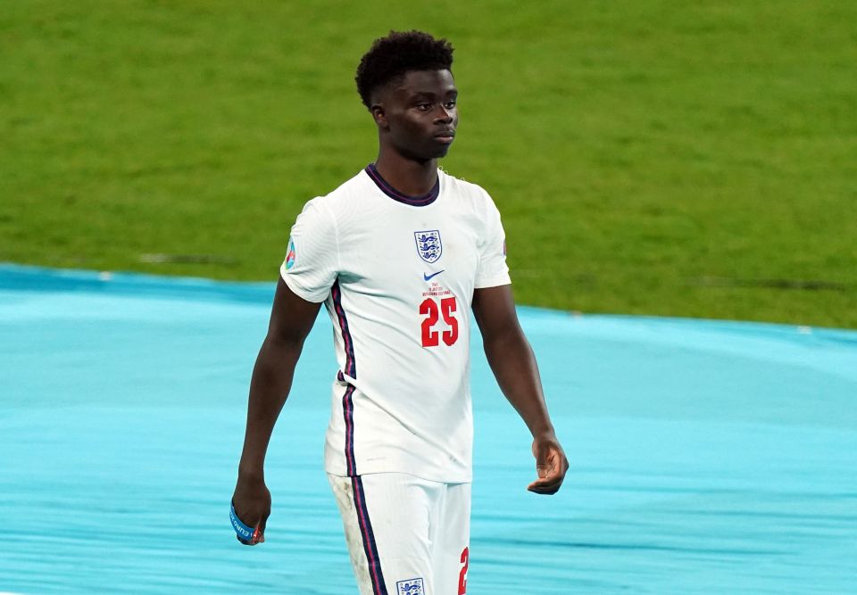 Mikel Arteta claimed Bukayo Saka’s penalty heartbreak in the Euros was ‘GREAT for his career’