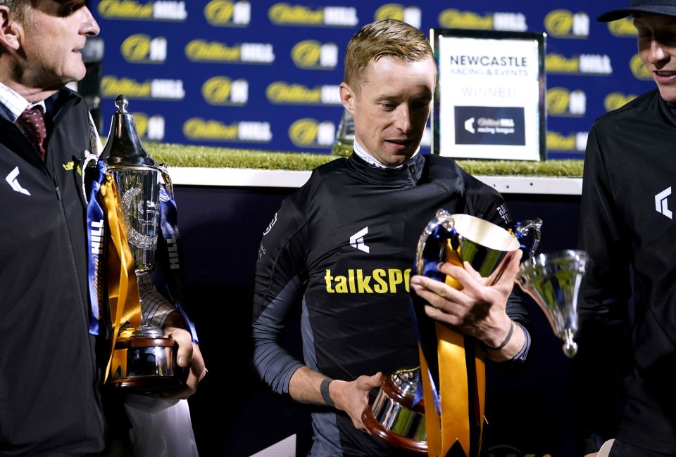 Jockey Jack Mitchell was top jockey for Team Talksport last year