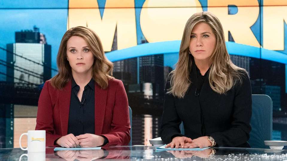 Jennifer Aniston and Reese Witherspoon in The Morning Show