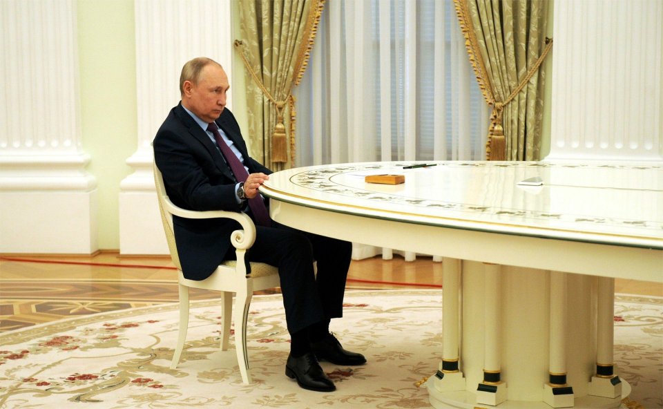 Putin is said to have ordered a team of people to taste his food before he eats it