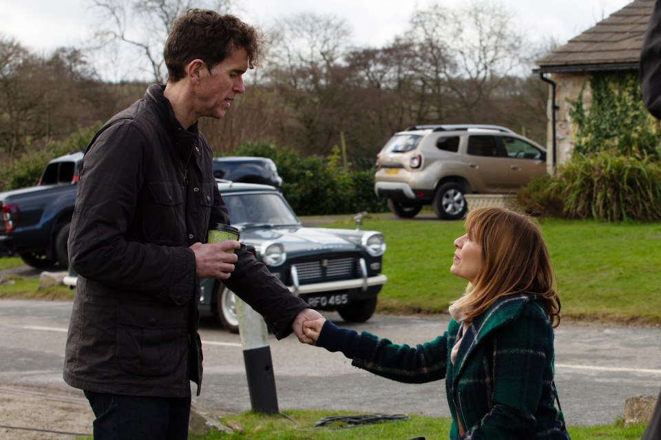 Marlon and Rhona got engaged minutes before his stroke