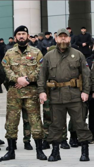 Kadyrov was pictured wearing Prada boots