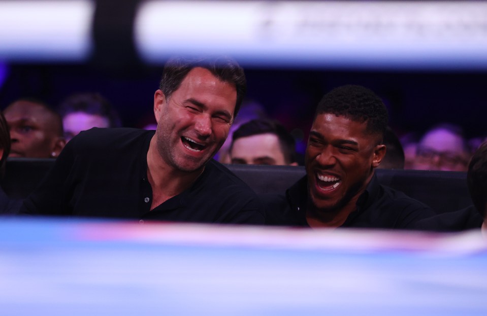 Eddie Hearn revealed Anthony Joshua is 'comfortable and happy' after changing his head coach