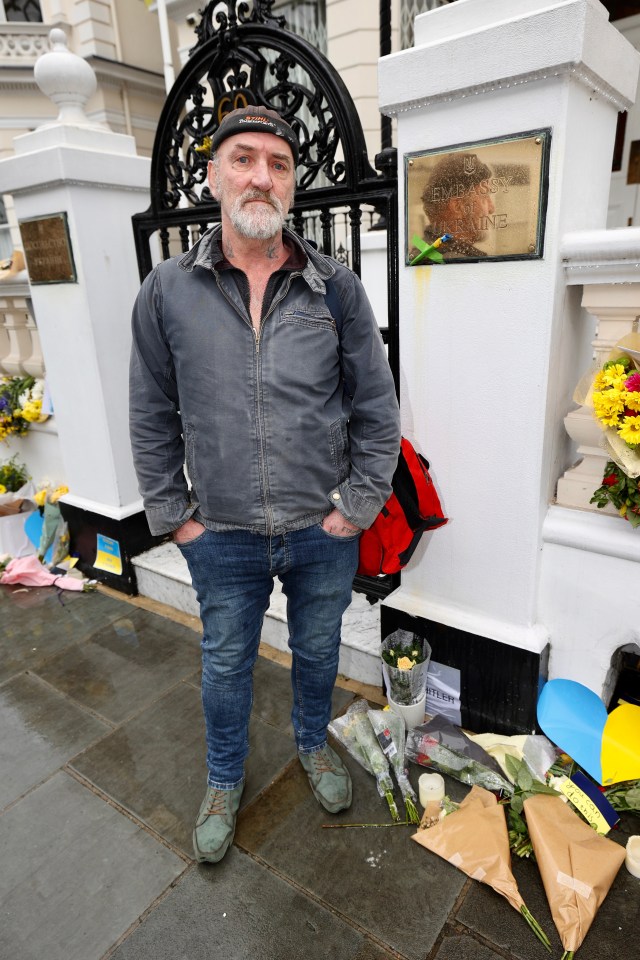 Ex-Army sniper Phil McAlees, 57, left his wife and daughter in Londonderry, Northern Ireland, to join the fight in Ukraine