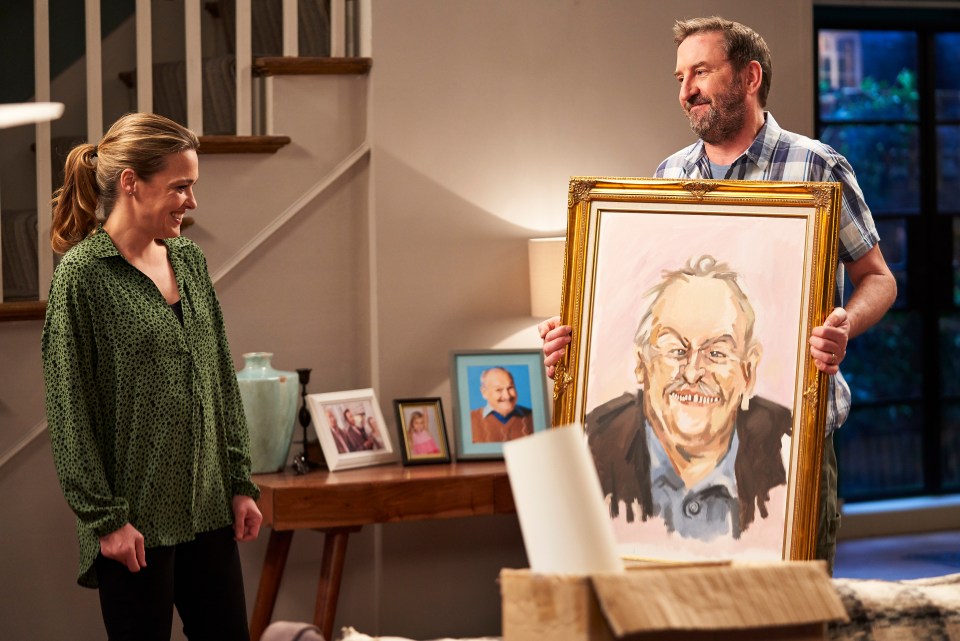 Not Going Out pays tribute to cast member Bobby Ball with a side-splitting painting of his character Frank