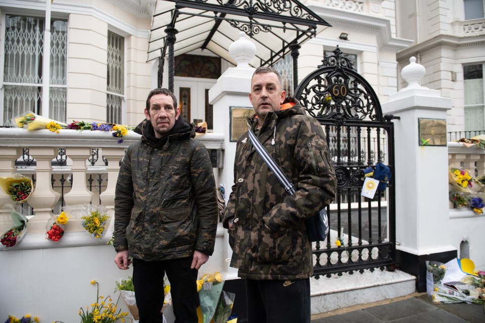 People turning up at the Ukrainian Embassy in London offering their help to fight