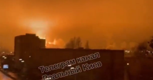 Explosions were seen in Kyiv as the city came under attack