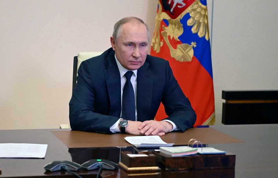 Vladimir Putin has given his first TV address since the start of the conflict