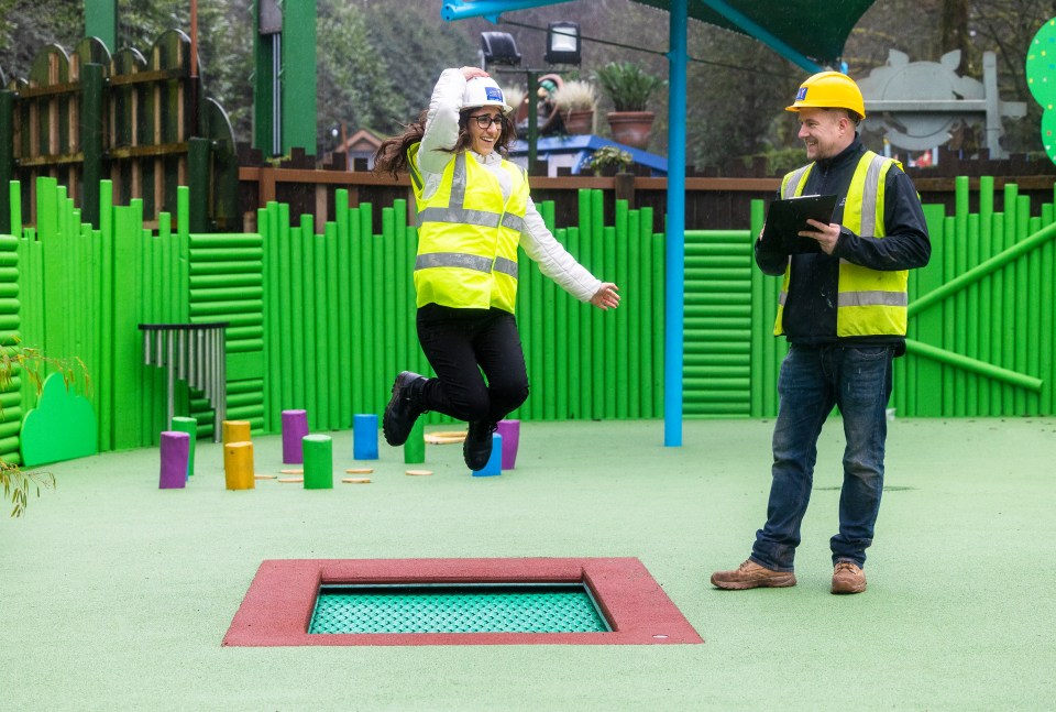 Sunken trampolines suitable for wheelchair users have also been installed