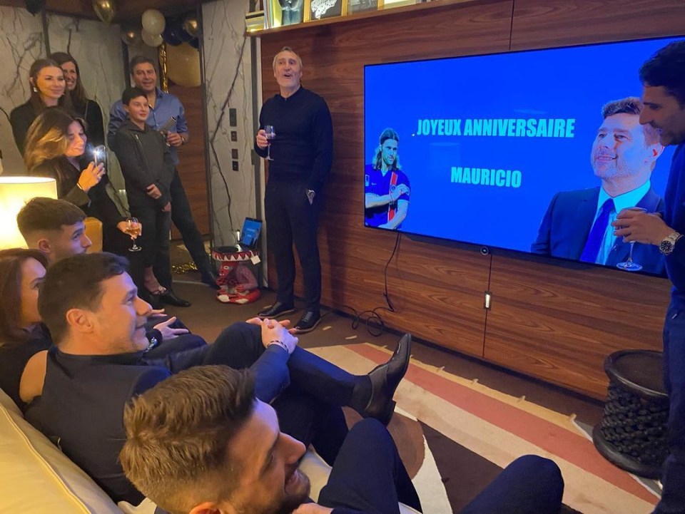 The Argentine's guests were treated to a video compilation of his career highlights