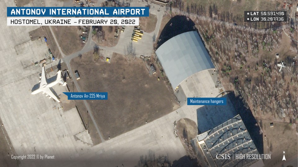 Satellite images show the aircraft intact on February 20...