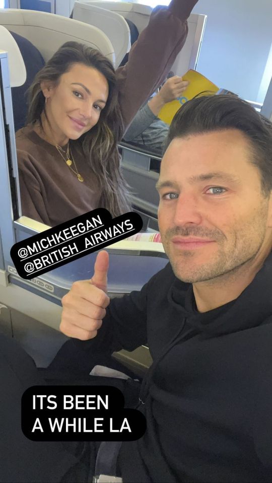 Mark and Michelle flew in yesterday