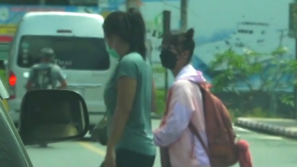 Two of the women were pictured at the police station following Shane's death