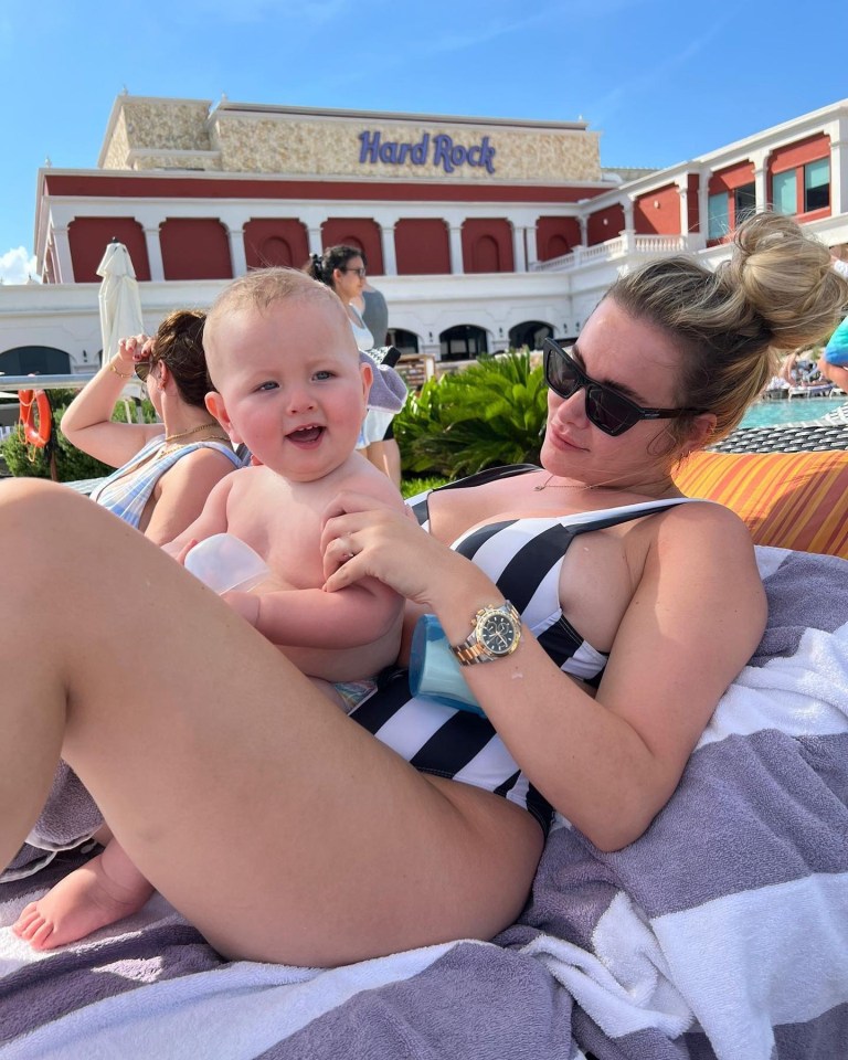 Georgia Kousoulou fans all pointed out something in new holiday snap with her son Brody