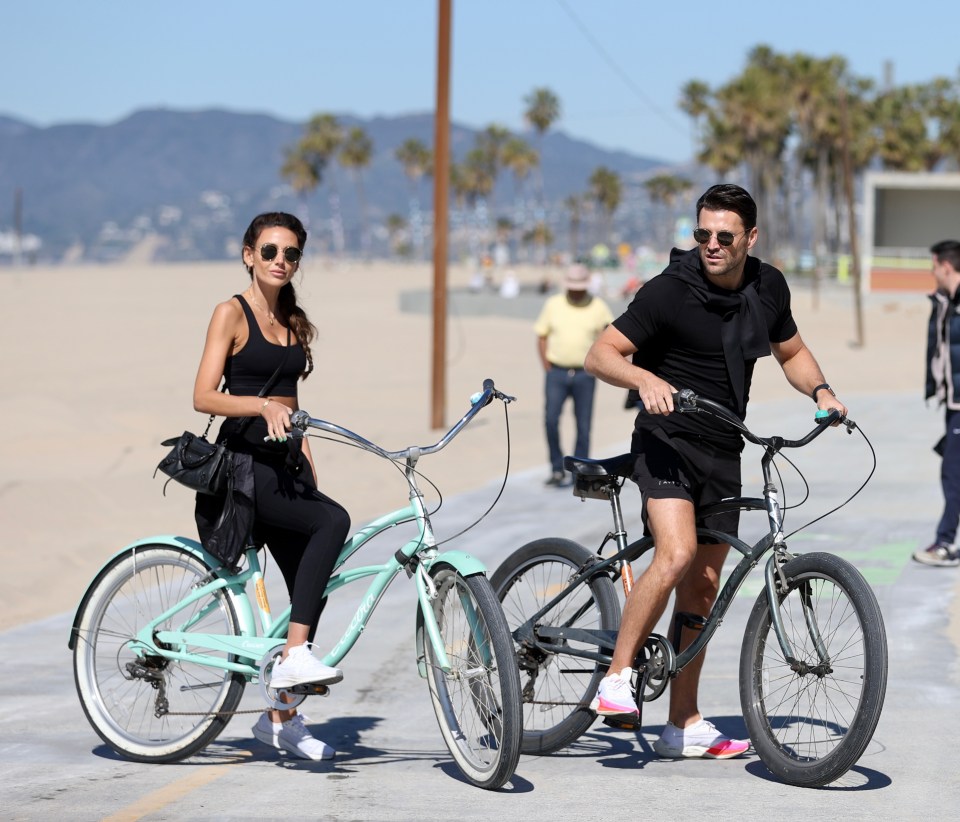 Michelle and husband Mark twinned on a bike ride