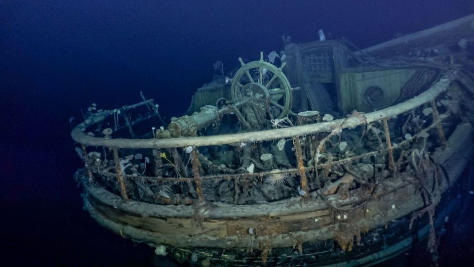 The shipwreck is a designated monument under the international Antarctic Treaty and must not be disturbed in any way