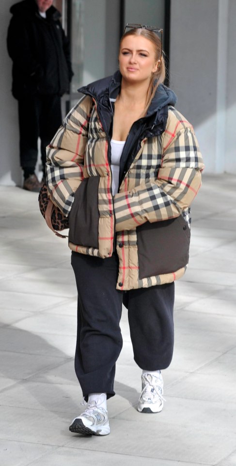 She was seen filming in Manchester's Media City last week