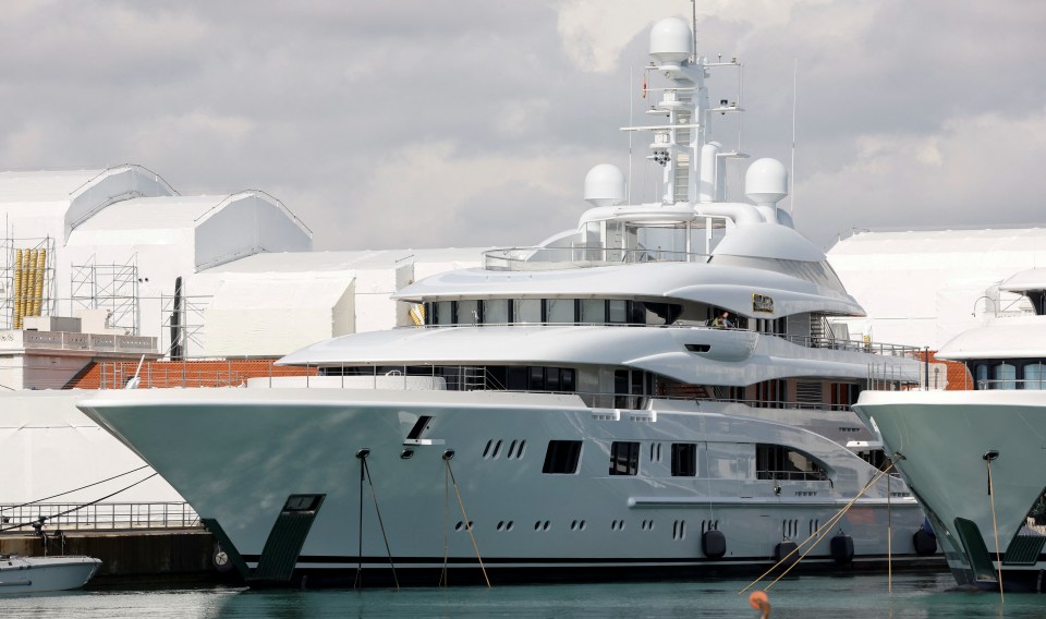 Superyacht Valerie was seized from Barcelona