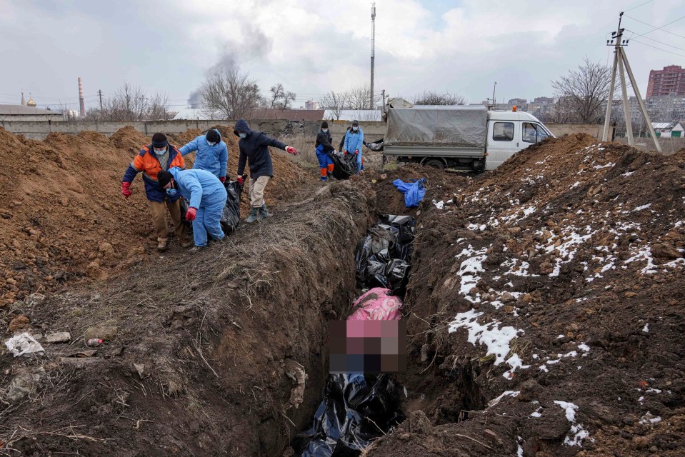 The dead woman was spared a burial in one of Mariupol's mass graves