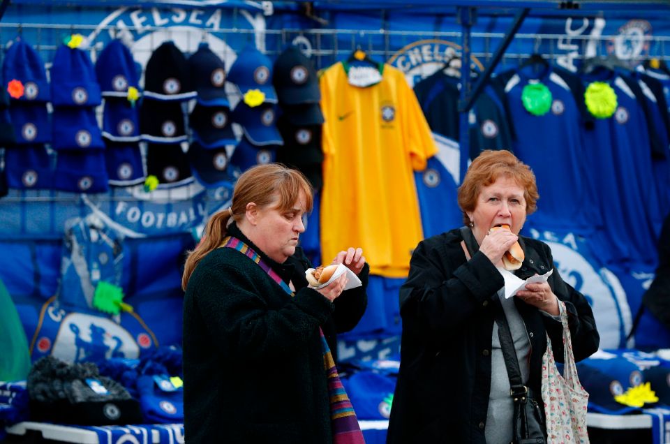 Chelsea fans will still be allowed to eat and drink at Stamford Bridge