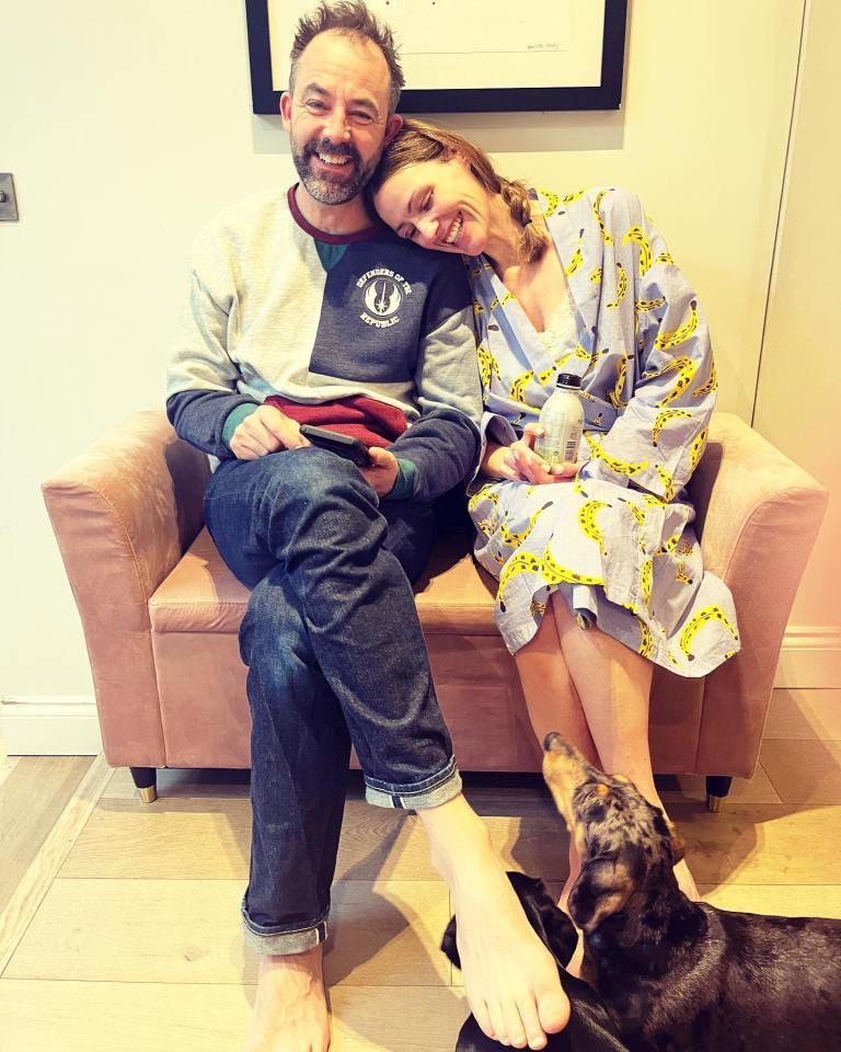 Suranne celebrated her husband's birthday with this sweet snap