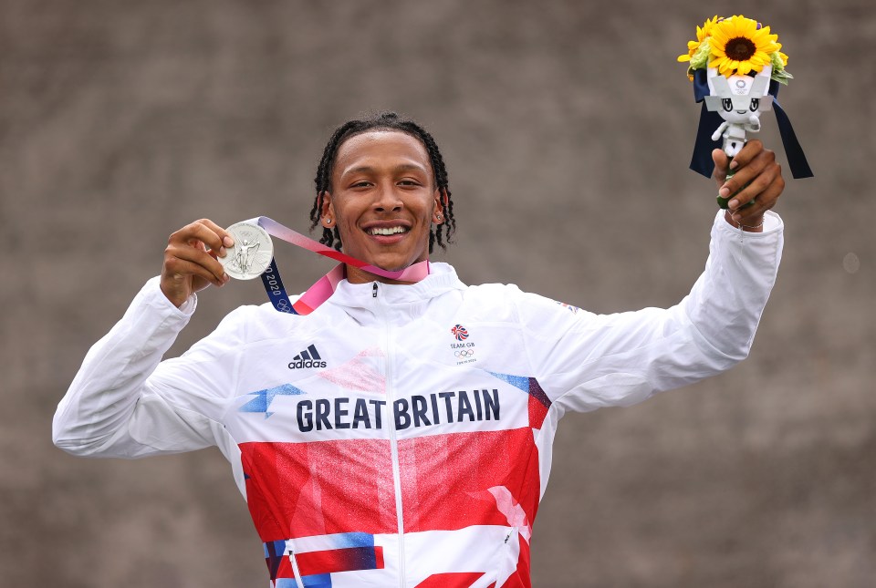 Kye won a silver medal in BMX for Great Britain at the Olympics