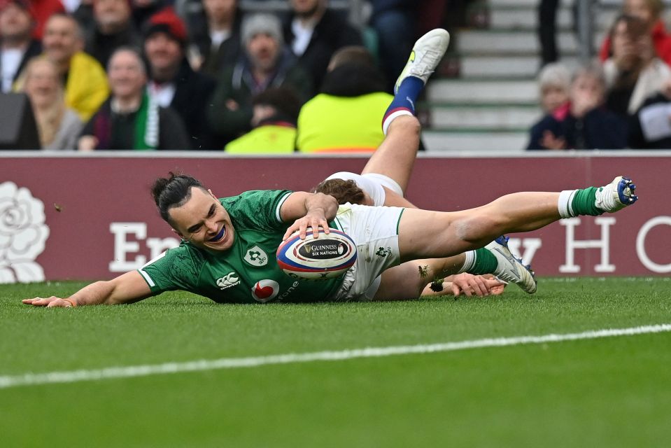 Ireland ace James Lowe scored the opening try of the match in the fifth minute