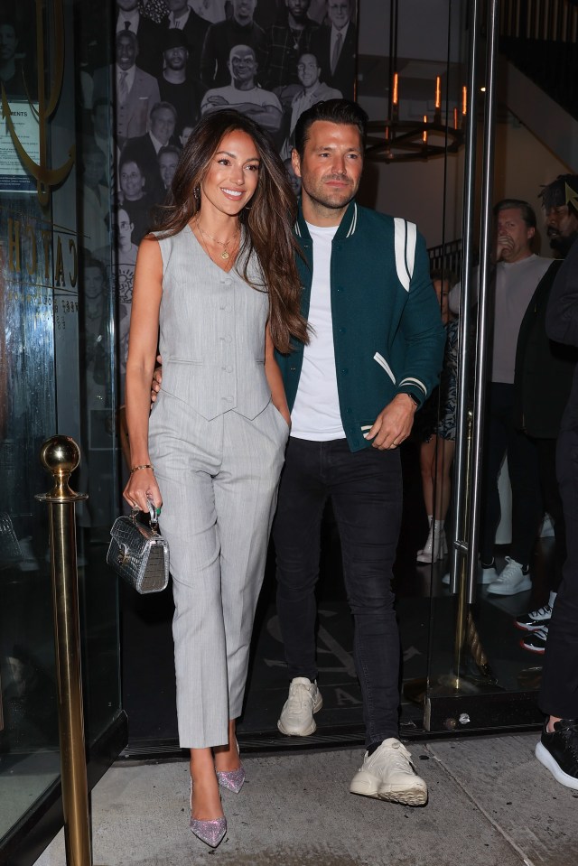 Michelle Keegan and Mark Wright dined at Catch last night in LA