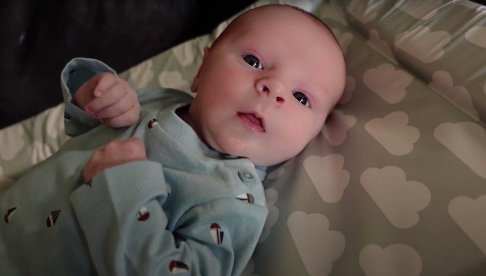 The vlog also introduced Millie Radford's gorgeous newborn son Chester