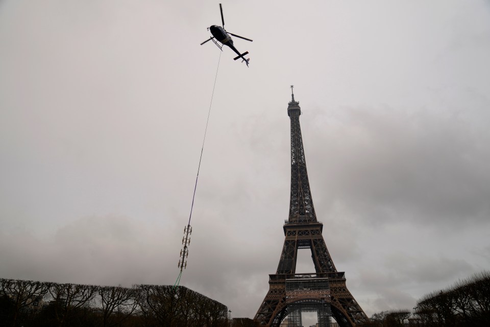 The Eiffel Tower has had a growth spurt thanks to the installation of a new antenna