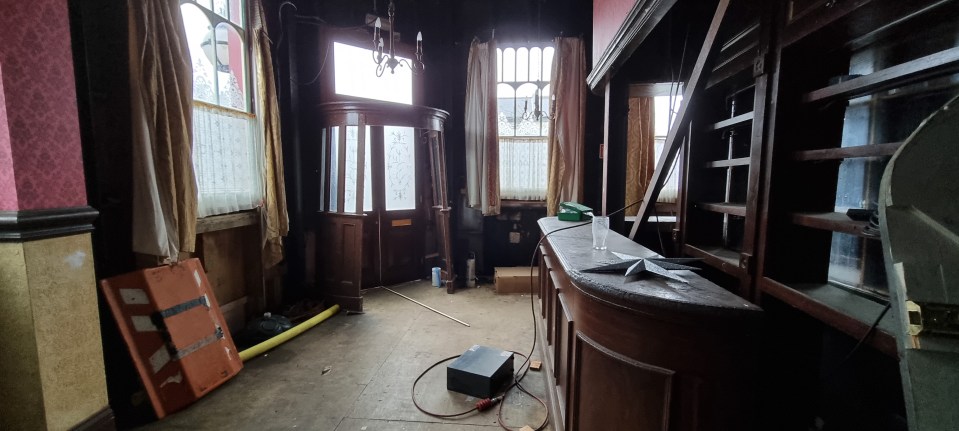 The Queen Vic on the old EastEnders set is now abandoned