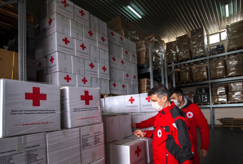 Irina says: 'We’re alone here. Without the Red Cross, I don’t know what we’d do'