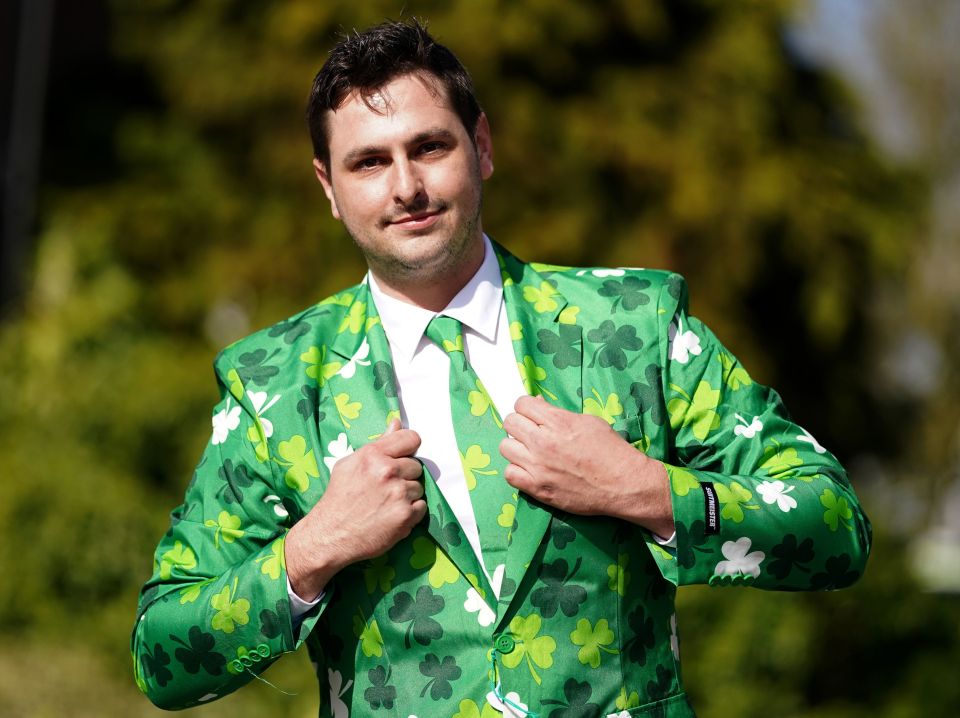 Punters dressed up to celebrate St Paddy's at three of the Cheltenham festival